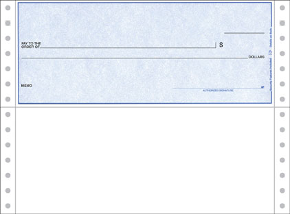 Continuous Form 401 Checks with Lines 1