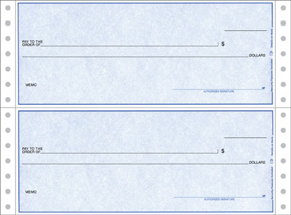 Continuous Form 402 Checks with Lines 1