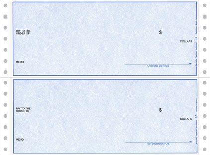Continuous Form 417 Checks without Lines 1