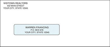 Three-To-A-Page Compatible Envelopes – Single Window 1