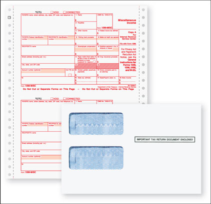 Tax Form Bundle Cont. 1099-MISC  1