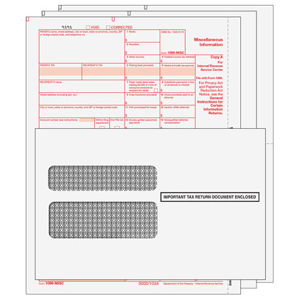 Tax Form Bundle Laser 1099-MISC 1