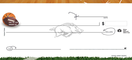 University of Arkansas- Sports, by Harland Clarke