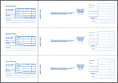 DT3 Three-To-A-Page Deposit Tickets